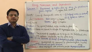 Drug Tolerance and Dependence | General Pharmacology | Drug Tolerance | Drug Dependence