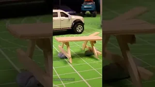 DIY miniature wooden table #shorts