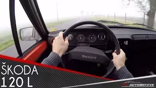 SKODA 120 L 1987 POV Test Drive + Acceleration 0 - 130 km/h