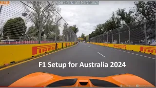 Australian F1 Grand Prix 2024 - setup of Albert Park Formula 1 Circuit (4K)