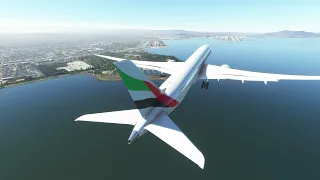 FLIGHT SIMULATOR 2020 Dubai - SFO EK 225 ULTRAREALISTIC LANDING [Emirates Airlines 787] - MSFS 2020