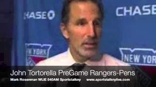 John Tortorella Pregame Rangers Penguins/Mark Rosenman WLIE 540 AM