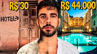 Hotel Mais BARATO vs Hotel Mais CARO do Brasil