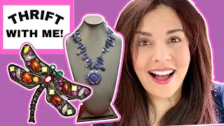Thrift With Me! I Found 22 Pieces Of Good Vintage Jewelry For Resale In One Store!