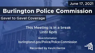 Burlington Police Commission - NACOLE Training Session - 6/17/2021