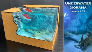 Plane crash Underwater Diorama scale 1:72 Flugzeugabsturz Unterwasser-Diorama Anycubic PHOTON MONO X