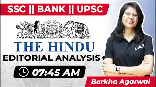 The Hindu Editorial Analysis (13 October 2021) || The Hindu For Bank, SSC || By Barkha Ma'am | #LAB