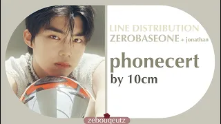 ZB1 (Zerobaseone) + Jonathan (KStarNextDoor) Phonecert by 10cm: Line Distribution ~ zebouquetz
