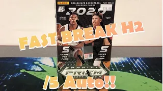 2020 Prizm Draft Picks Fast Break H2 Basketball Hobby Box **/5 GREEN AUTO**