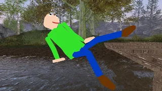 BALDI'S BASICS FOREST RAGDOLL!! Garry's Mod [Baldi's Basics] Gameplay