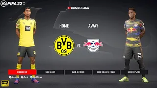 FIFA 22 PS5 | Borussia Dortmund Vs RB Leipzig | Bundesliga 21/2022 Full Match | 4K Gameplay