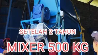 Mixer Pakan Ternak Ayam Petelur 500 Kg MX500 setelah Masa Pakai 2 Tahun PENGADUK PAKAN