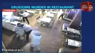 Up South: Grusome Murder Of Man In Hyderabad Restaurant Caught On Camera