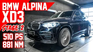 BMW Alpina XD3 | Software-Stage 2 | Dyno | 100-200 km/h | mcchip-dkr