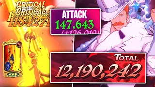 WHAAAAT???? 150,000 ATTACK I REPEAT 150,000 ATTACK!?? RED ESCANOR ONE SHOTS DEMON KING WITH VIOLE!!!
