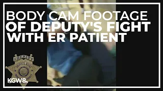 Body cam footage shows deputy's fight with ER patient