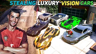 Gta 5 - Stealing Ultra Luxury Vision Cars With Franklin And Cristiano Ronaldo (Real Life Cars #37)