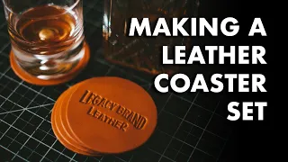 Making a Leather Coaster Set