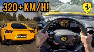 325 KM/H FERRARI 812 SUPERFAST on Autobahn! POV Drive!