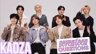 [Русская озвучка Kadza] 17 вопросов Stray Kids | SEVENTEEN