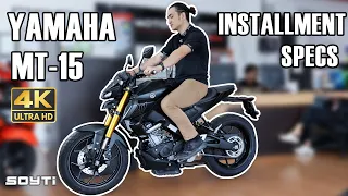 MATTE BLACK YAMAHA MT-15 INSTALLMENT | SPECS