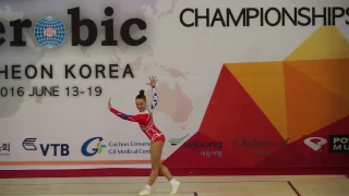 IW Ayse Begum Onbasi (Ayşe Begüm Onbaşı)-Turkey (TUR) 2016 Aerobic Worlds, Incheon (KOR)
