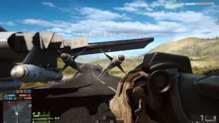 Battlefield 4 баг с крылом самолета.