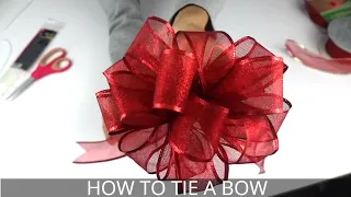 How to Make a Christmas Bow | Easiest Bow-Making Method