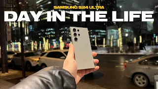 A Real Day In The Life with the Samsung Galaxy S24 Ultra - (Battery Life & Camera Test)