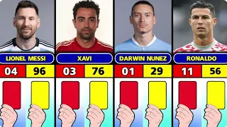 Number Of Yellow & Red Cards Of Famous Footballers