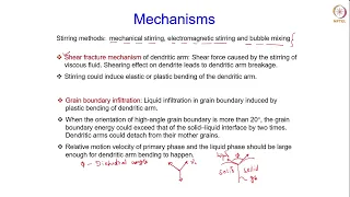 Grain refinement by melt vibration