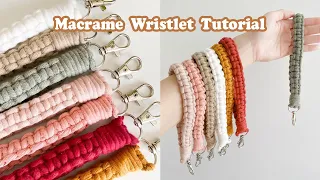 Macrame Wristlet TUTORIAL | purse accessories | STEP BY STEP | Beginner Friendly | WeaveyStudio