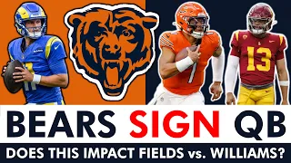 Chicago Bears Sign QB Brett Rypien! Does This Impact Justin Fields & Caleb Williams? | Bears News