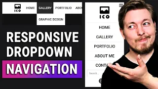 Easy Responsive Dropdown Navigation for Beginners with HTML & CSS | Responsive Web Design Tutorial