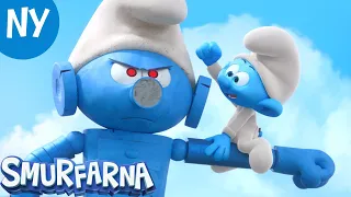 Blöjpappan 🤖👶 | HELT AVSNITT | Smurfarna 3D NY SERIE | Tecknad film för barn