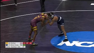 Roman Bravo-Young(PSU) vs Michael McGee(ASU) 3/17/23 (Jeff Byers Radio Call)