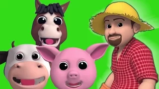 Старый Макдональд имел ферму | потешки для детей | Nursery rhyme For kids | Old Macdonald Had a Farm