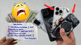 🤔How i Restore Abandoned iPhone 13 pro and iPhone13 mini For  Poor fan😴 He Found from Trash