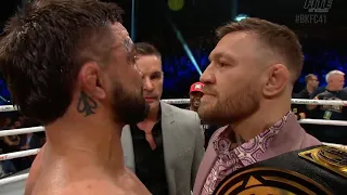 Conor McGregor vs Mike Perry Face Off at BKFC
