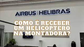 Helicóptero novo saindo da Helibras (Airbus H130). Decolamos para Itajubá MG