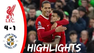 Liverpool vs Luton Town 4 - 1 Highlights & all goals | EPL Highlights | 2023/2024