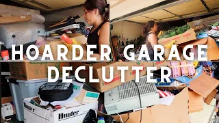 HOARDER GARAGE DECLUTTER | The Ultimate Motivation - Part 1