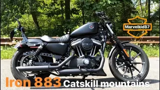 Crossing the Catskills Mountains on my iron 883