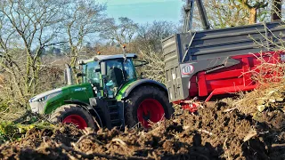 🇫🇷😱💨 FENDT 1050 DESIGN LINE AU BROYAGE ! GROS CHANTIER AVEC  6 REMORQUES !