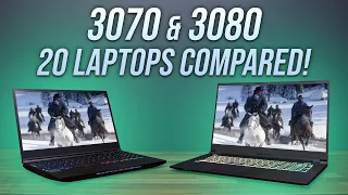 RTX 3070 & 3080 Compared With 20 Laptops In 10 Games!