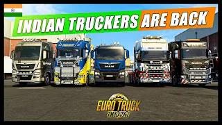 INDIAN TRUCKERS ARE BACK | MULTIPLAYER CONVOY IN TRUCKERS MP | EURO TRUCK SIMULATOR 2 LIVE