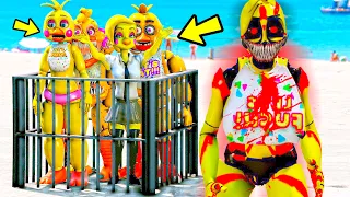 TOY CHICA PR0!BIDA.exe CAPTUROU TODAS AS CHICAS no GTA 5? | GTA V Five Nights at Freddy's