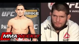 Khabib Nurmagomedov Tells Tony Ferguson to "Shut Up", "He's Great Fighter But a Little Bit Stupid"