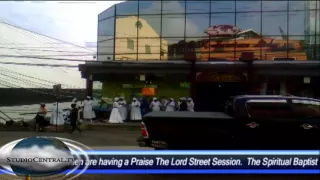 Spiritual Baptist Women on High Street in San Fernando, Trinidad and Tobago