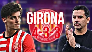 Michel 4-3–3 Girona SM24 tactic